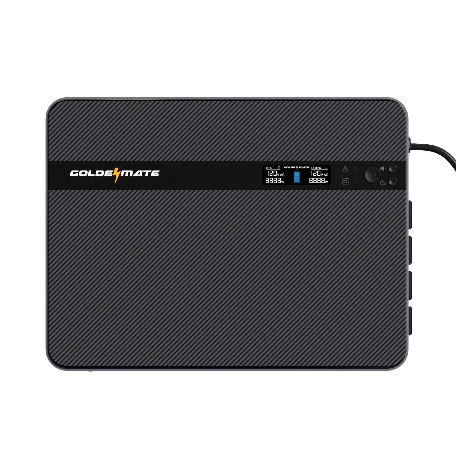 1500VA/1000W LiFePO4 UPS Wall-Mount - Goldenmate Battery1500VA/1000W LiFePO4 UPS Wall-Mount