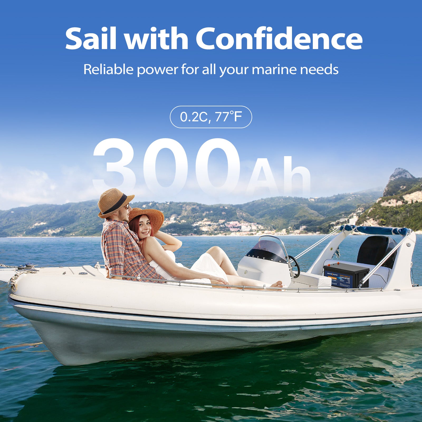 GoldenMate 12V 300Ah LiFePO4 Deep Cycle Lithium Battery - Goldenmate BatteryGoldenMate 12V 300Ah LiFePO4 Deep Cycle Lithium Battery