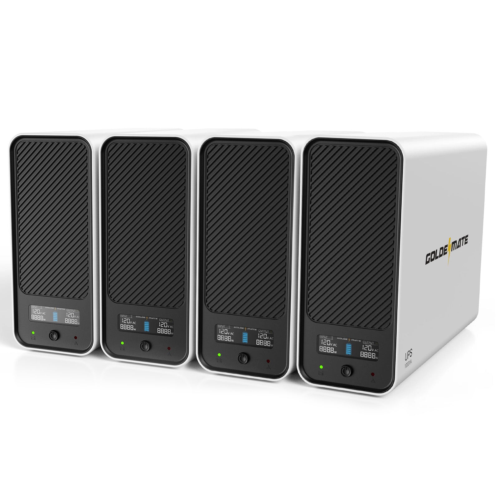 GoldenMate Back-UPS 1000VA/800W 8 Outlets LiFePO4 Battery Backup and Surge Protector