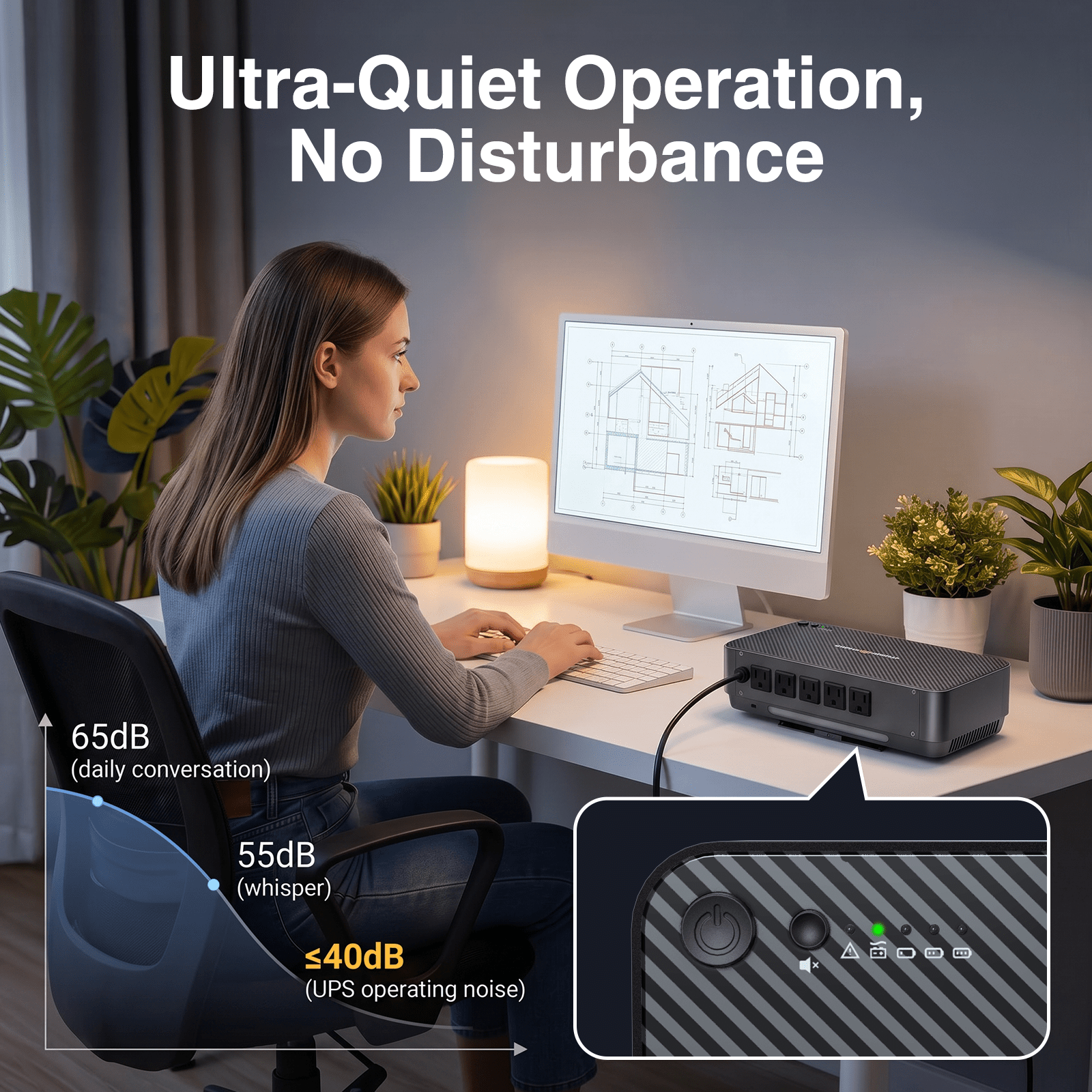 600VA/360W LiFePO4 UPS Wall - Mount - Goldenmate Battery600VA/360W LiFePO4 UPS Wall - Mount