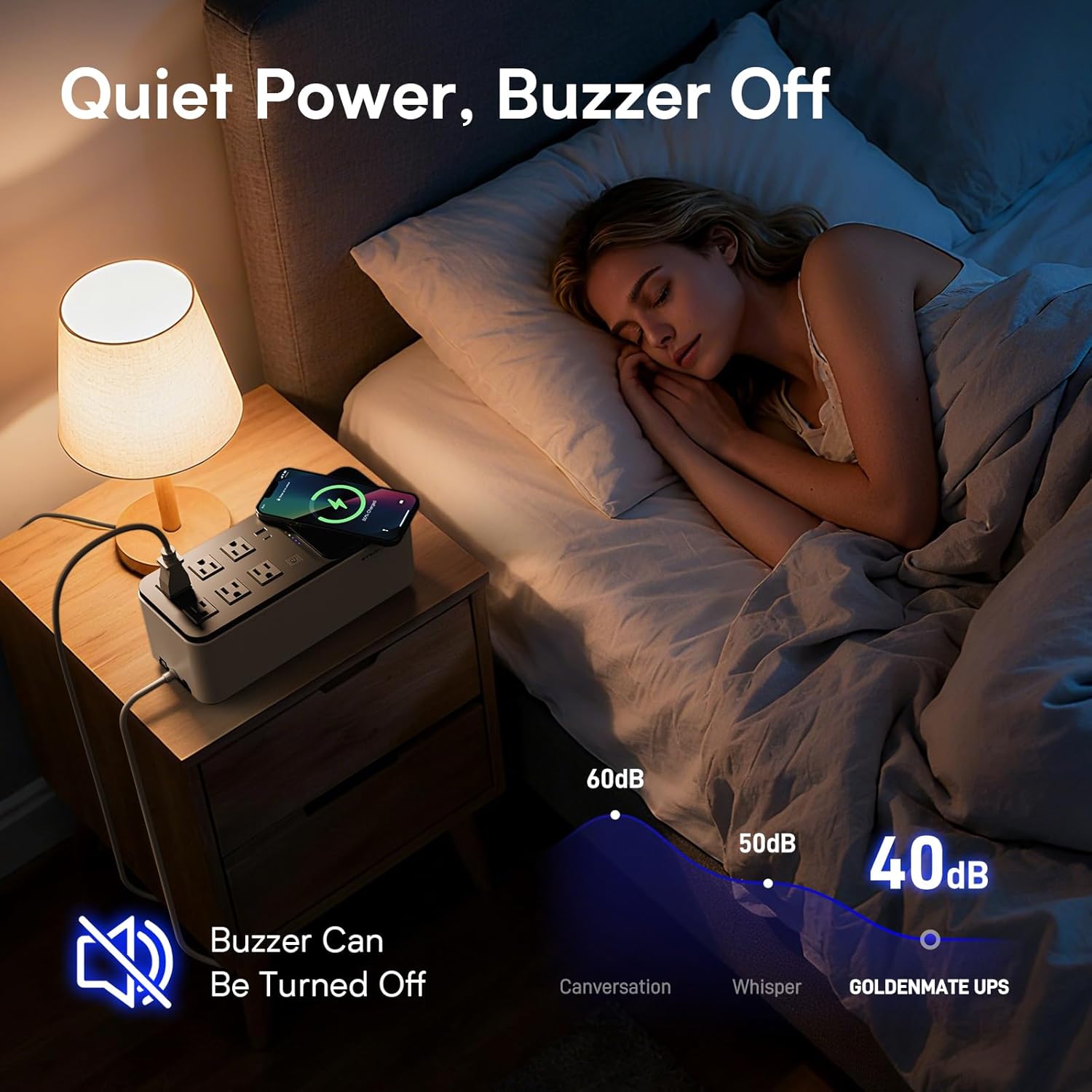 600VA/360W LiFePO4 UPS 6-Outlet