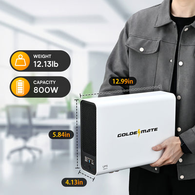 1000VA/800W LiFePO4 UPS 8-Outlet