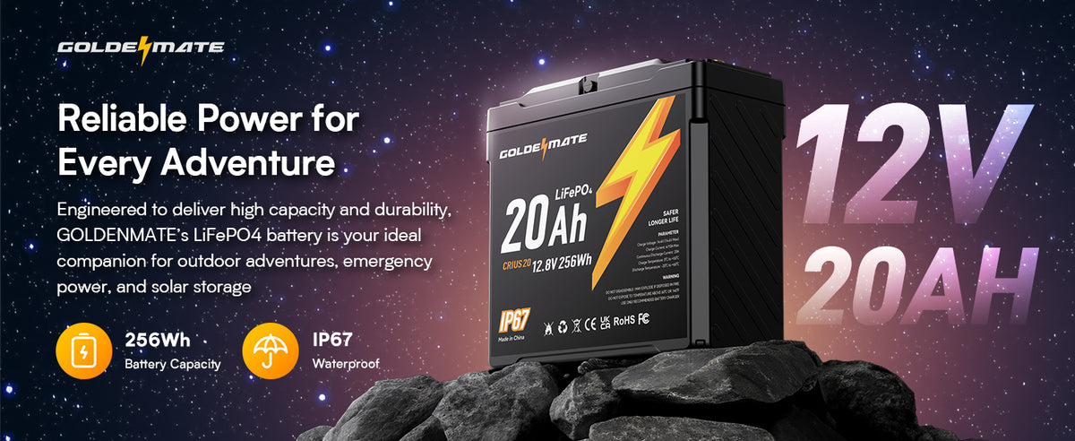 Flexible applications — 12V 20Ah LiFePO4 battery
