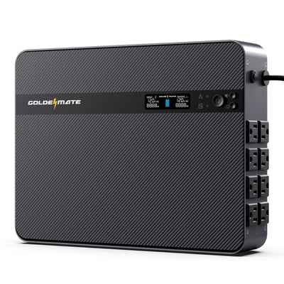 1500VA/1000W LiFePO4 UPS Wall-Mount - Goldenmate Battery1500VA/1000W LiFePO4 UPS Wall-Mount