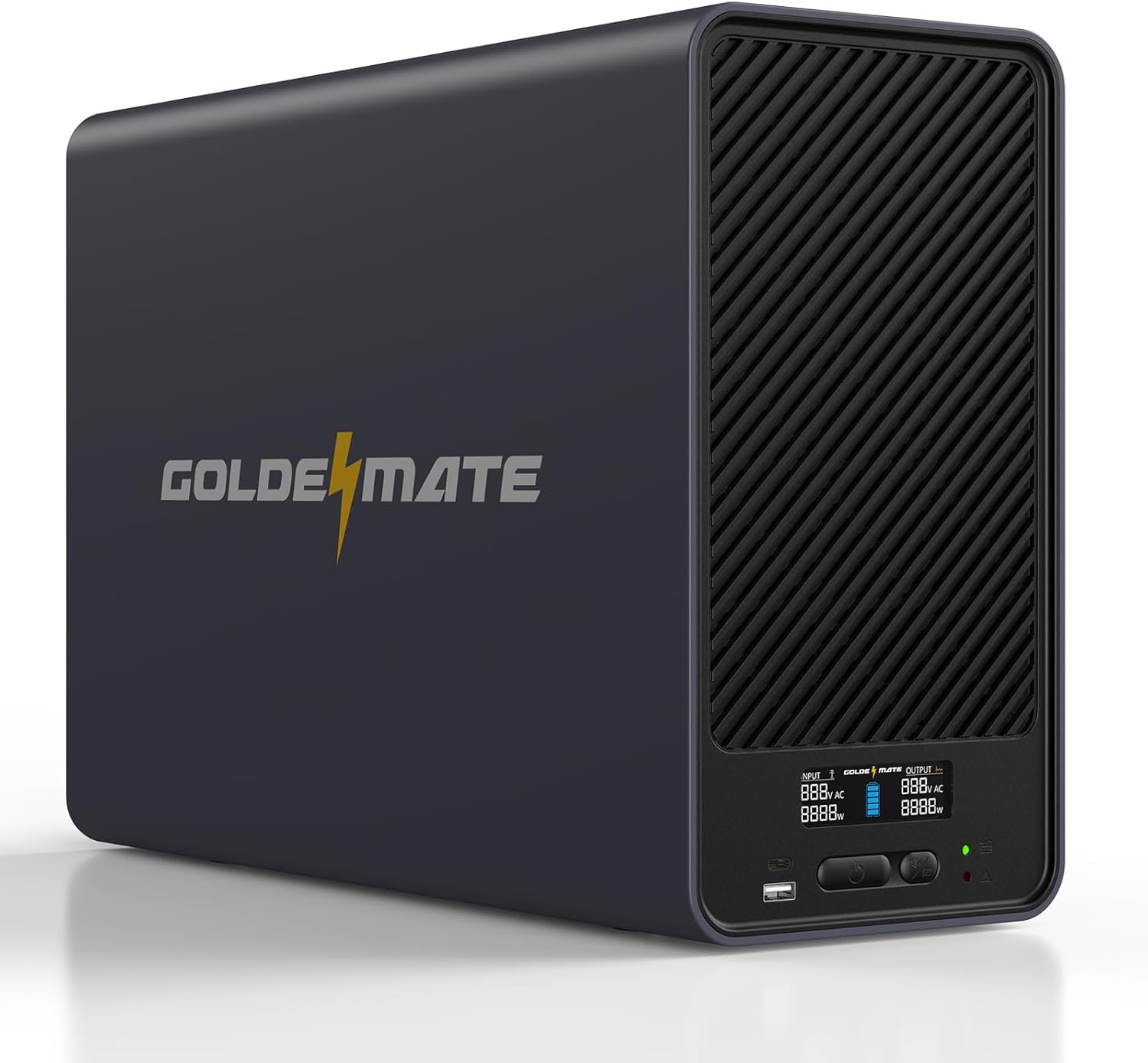 1500VA/1200W LiFePO4 UPS 8 Outlets (296Wh) AVR - Goldenmate Battery1500VA/1200W LiFePO4 UPS 8 Outlets (296Wh) AVR