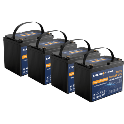 GoldenMate 12V 100Ah Group 24 Bluetooth LiFePO4 Lithium Battery - Goldenmate BatteryGoldenMate 12V 100Ah Group 24 Bluetooth LiFePO4 Lithium Battery