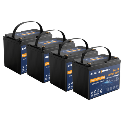 GoldenMate 12V 100Ah Group 24 Bluetooth LiFePO4 Lithium Battery - Goldenmate BatteryGoldenMate 12V 100Ah Group 24 Bluetooth LiFePO4 Lithium Battery