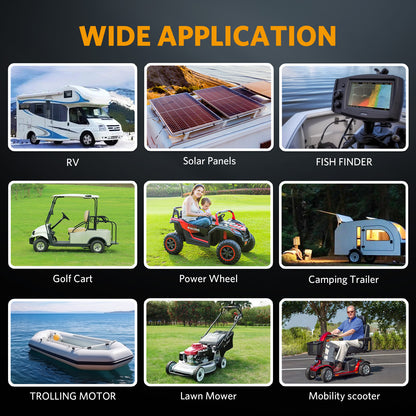 GoldenMate 12V 100Ah Group 31 LiFePO4 Lithium Battery