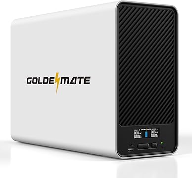 GoldenMate Back-UPS 8 Outlets 1500VA/1000W LiFePO4 Battery Backup and Surge Protector