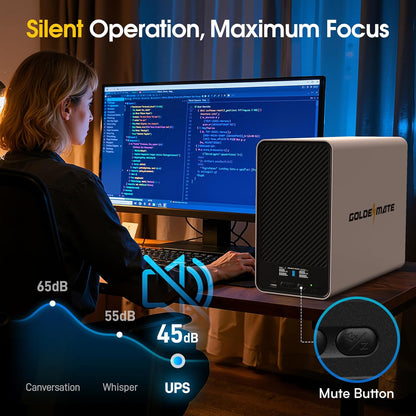 2000VA/1600W LiFePO4 Online UPS 8-Outlet NAS