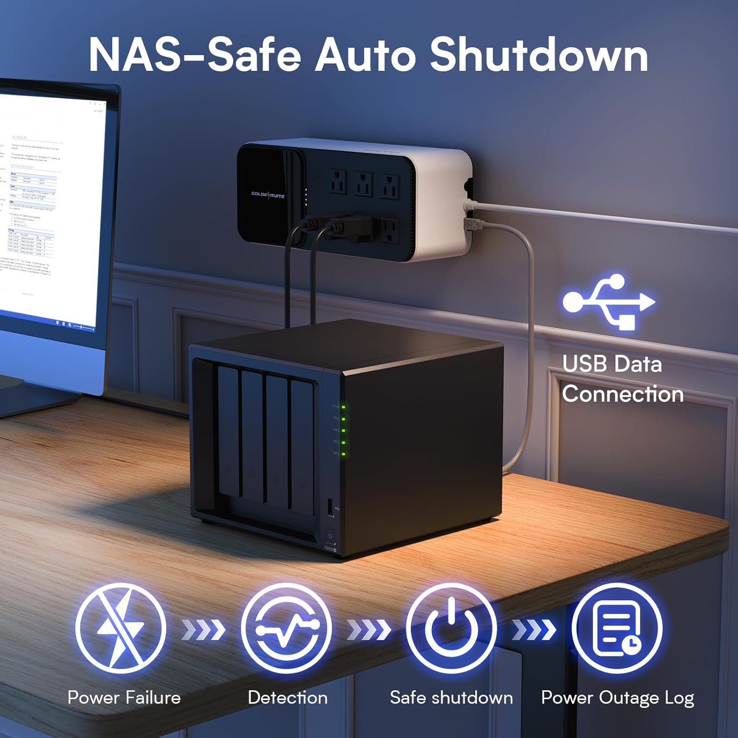 1000VA 800W UPS