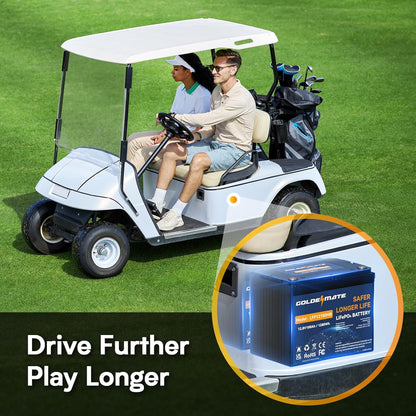 GoldenMate 12V 100Ah Group 24 Bluetooth LiFePO4 Lithium Battery - Goldenmate BatteryGoldenMate 12V 100Ah Group 24 Bluetooth LiFePO4 Lithium Battery