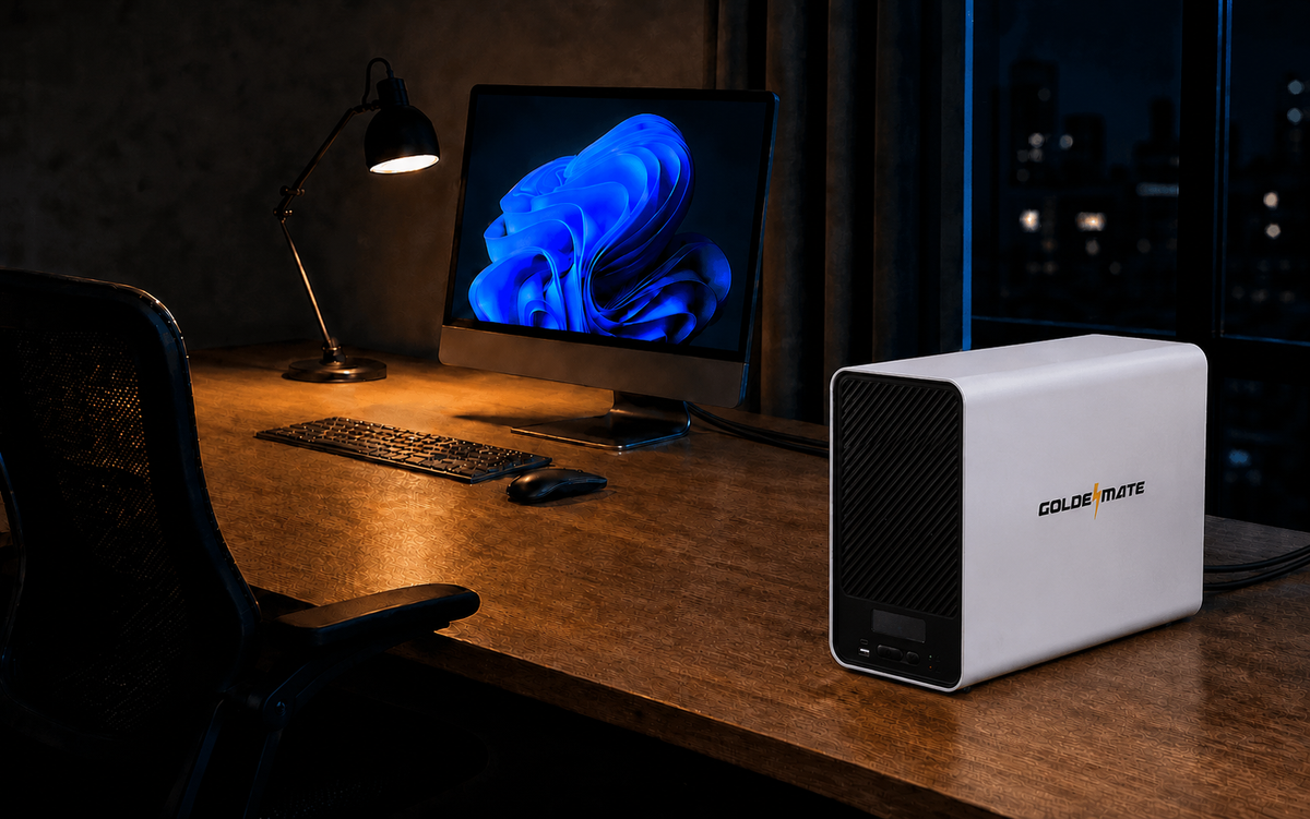 AVR UPS supporting a home office setup