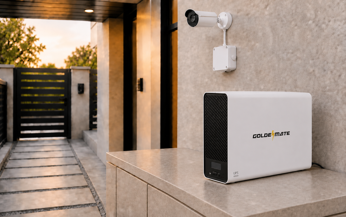 AVR UPS supporting security systems
