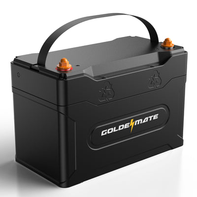 GoldenMate 12V 100Ah Group 31 IP67 Waterproof Bluetooth LiFePO4 Lithium Battery CRIUS100B - Goldenmate BatteryGoldenMate 12V 100Ah Group 31 IP67 Waterproof Bluetooth LiFePO4 Lithium Battery CRIUS100B
