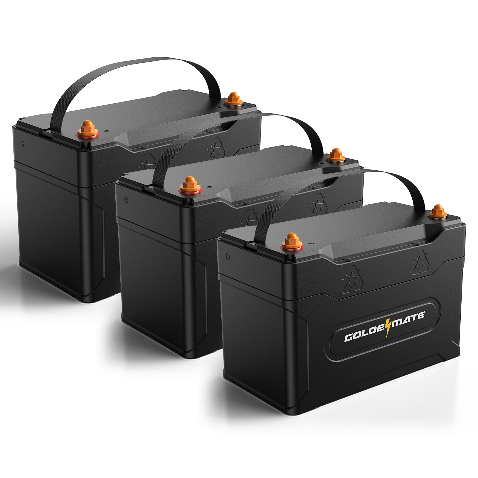 GoldenMate 12V 100Ah Group 31 IP67 Waterproof Bluetooth LiFePO4 Lithium Battery CRIUS100B - Goldenmate BatteryGoldenMate 12V 100Ah Group 31 IP67 Waterproof Bluetooth LiFePO4 Lithium Battery CRIUS100B