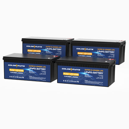 GoldenMate 12V 200Ah LiFePO4 Deep Cycle Lithium Battery