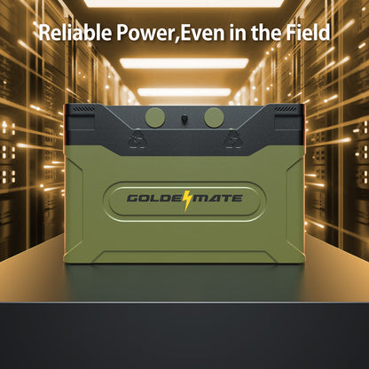 GoldenMate Orion1000 12V 100Ah IP67 Waterproof LiFePO4 Battery with LCD Display & APP Monitoring