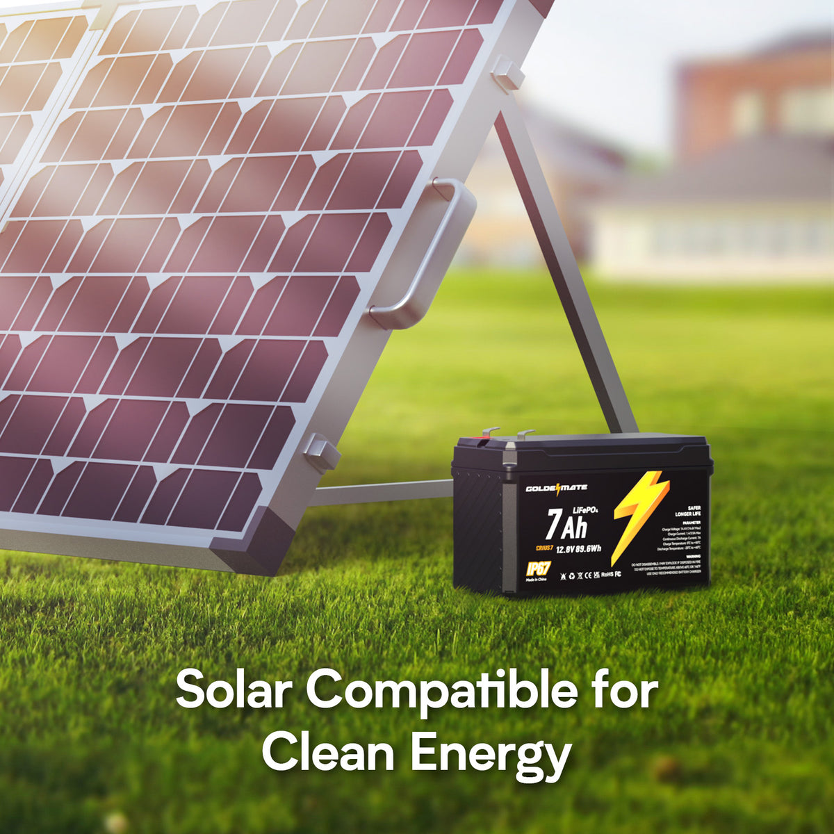 GoldenMate 12V 7Ah IP67 Waterproof LiFePO4 Lithium Battery - Goldenmate ...